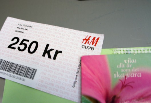 Nämen lilla bonuscheck...